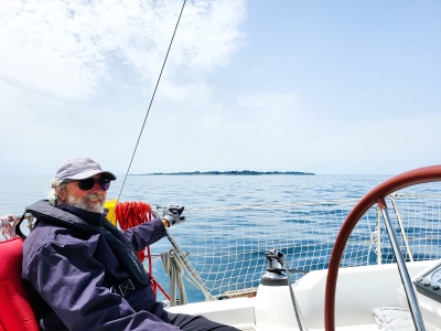 Capitaine devant l'Île de Groix