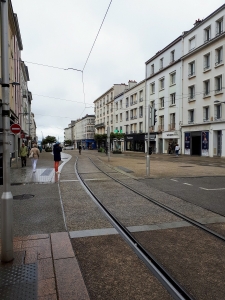 La rue commerçante de Brest