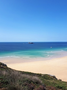 Rocher du Lion et plage de Pen Hat